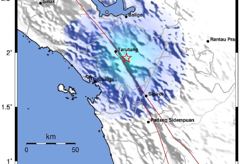 Kabupaten Tapanuli Utara Diguncang Gempa, Dipicu Aktivitas Sesar Besar Sumatera Segmen Toru