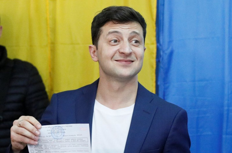 Kejutan dari Ukrania, Pelawak Kalahkan Presiden Petahana di Pilpres!