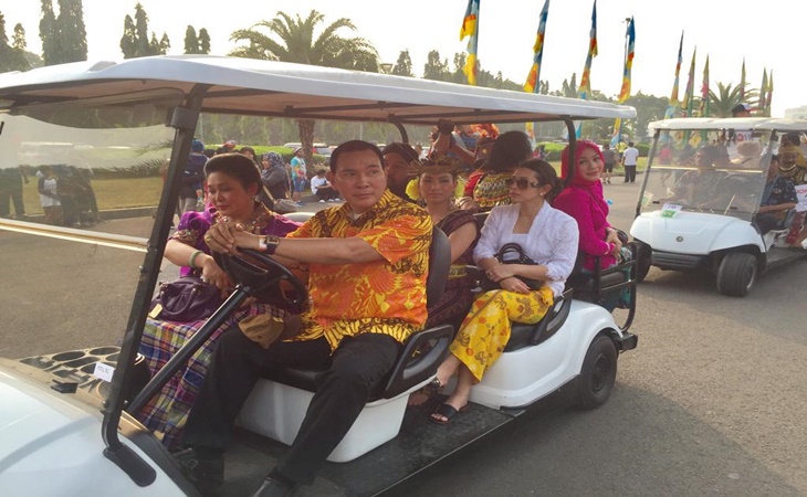 Titiek Soeharto bersama Tommy Soeharto