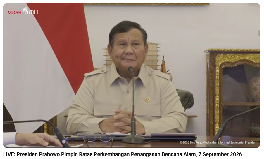 Minta Anggaran Mitigasi Bencana Ditambah Signifikan, Prabowo: Harus Siap Sebelum Kejadian