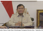 Prabowo Pimpin Rapat Penanganan Bencana, Ratas Disiarkan Langsung