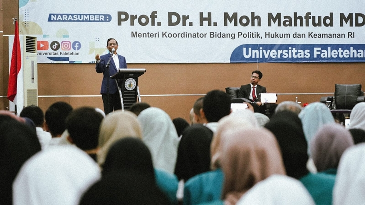 Mahfud Ajak Mahasiswa Gelorakan Perlawanan terhadap Korupsi dan Ketidakadilan