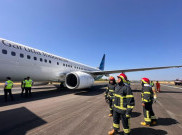Pesawat Garuda GA604 Pecah Ban Saat Terbang ke Makassar, Penumpang Dievakuasi Usai Manuver Go Around