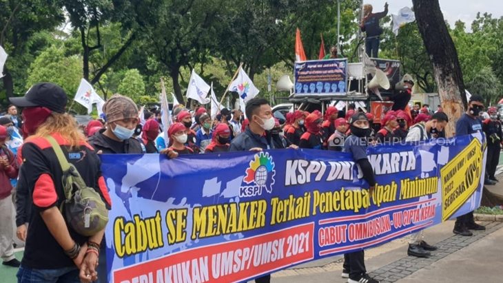 Dua Hari Berturut-turut Kantor Anies Digeruduk Buruh Tuntut Kenaikan UMP