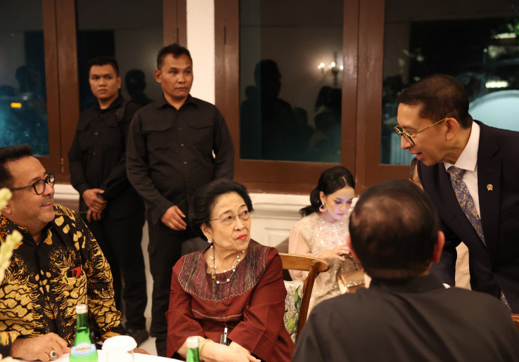 Bersama Fadli Zon, Megawati Hadiri Pertunjukan Teater Seni Musik Imam Al-Bukhari-Sukarno di GKJ