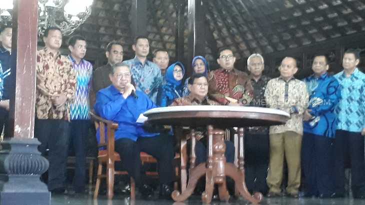 Ini Hasil Pertemuan SBY-Prabowo di Cikeas