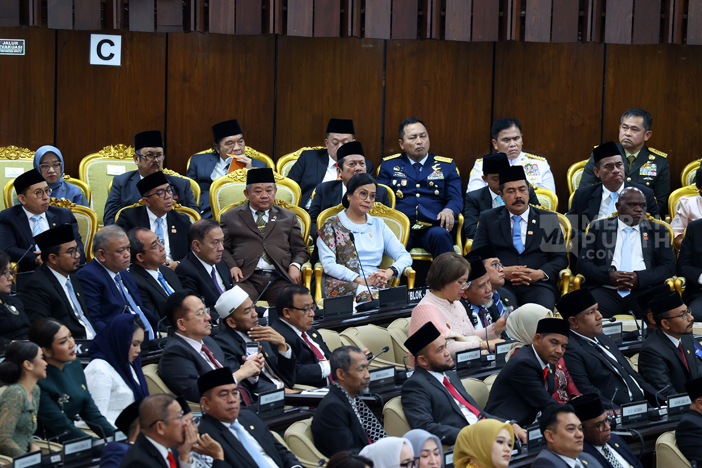 Sejumlah Menteri Kabinet Merah Putih Hadiri Sidang Paripurna DPR Tentang RUU APBN 2026