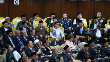 Sejumlah Menteri Kabinet Merah Putih Hadiri Sidang Paripurna DPR Tentang RUU APBN 2026