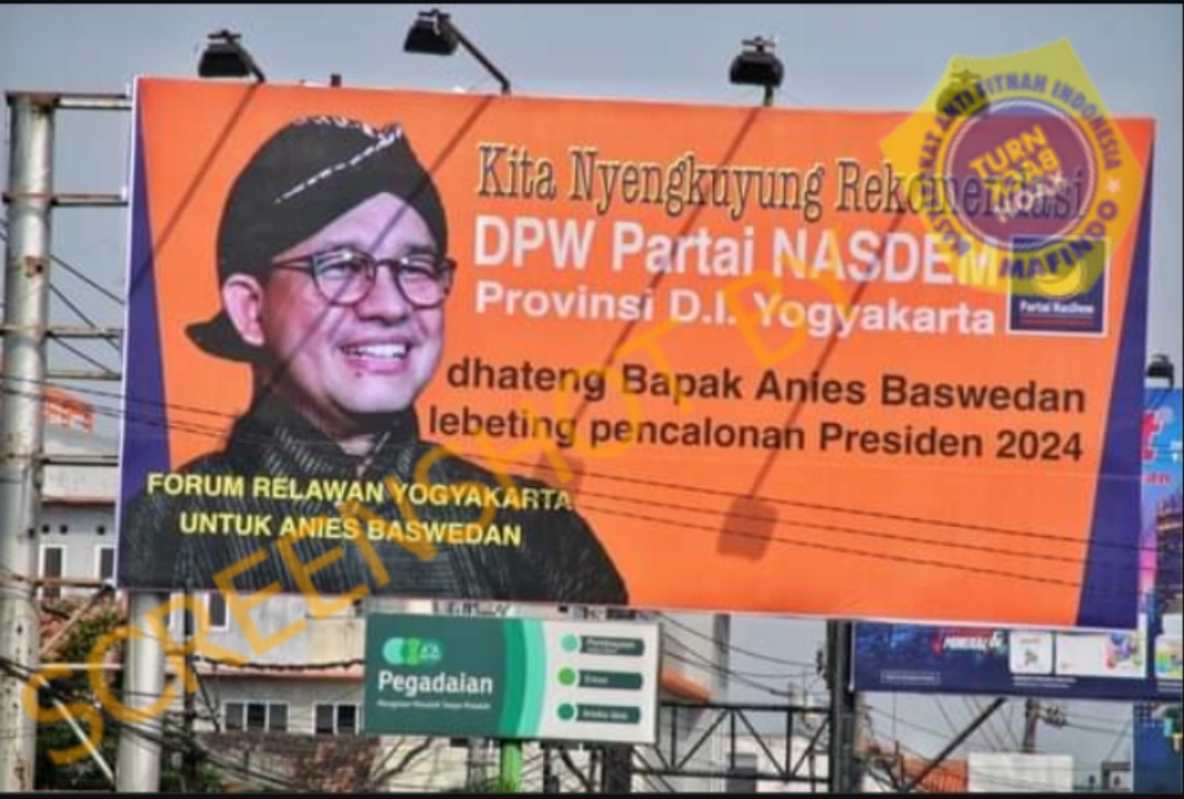 [HOAKS atau FAKTA]: Partai NasDem Pasang Baliho Dukung Anies Baswedan Jadi Capres