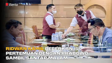 Ridwan Kamil Beberkan Isi Pertemuan dengan Prabowo Sambil Santap Malam