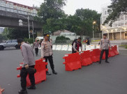 Jalan Medan Merdeka Selatan Ditutup Imbas Demo Bela Palestina di Kedubes AS 