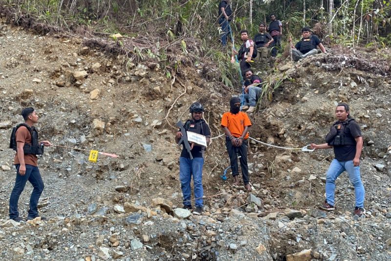 2 Brimob Tewas di Nabire, Reka Ulang Peragakan 23 Adegan