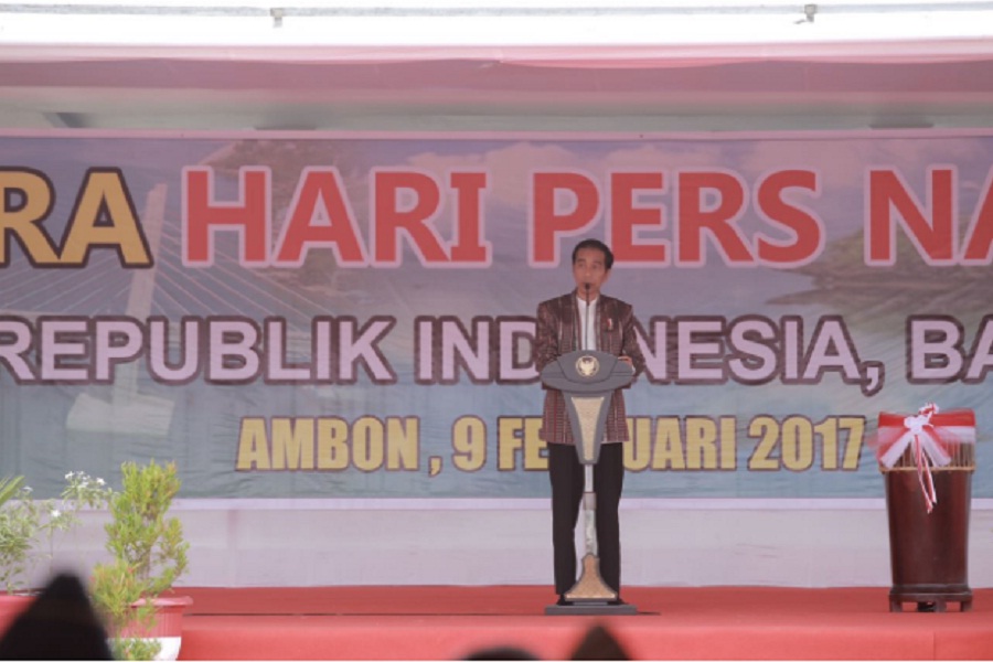 Presiden Jokowi di HPN 2017