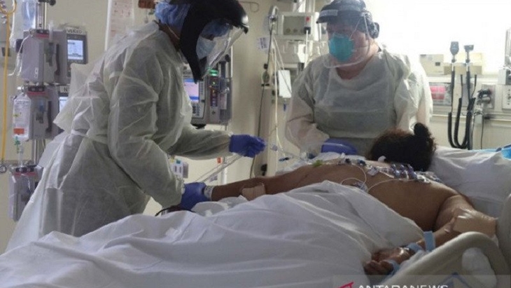 Unit Perawatan Intensif (ICU) Rumah Sakit Scripps Mercy, di Chula Vista, California. (ANTARA FOTO/REUTERS/Lucy Nicholson/AWW/djo)
