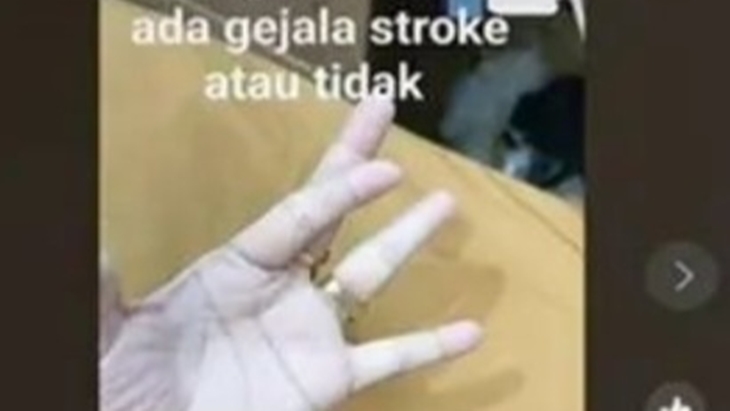 [HOAKS atau FAKTA]: Gerakan Jari Bisa Deteksi Stroke