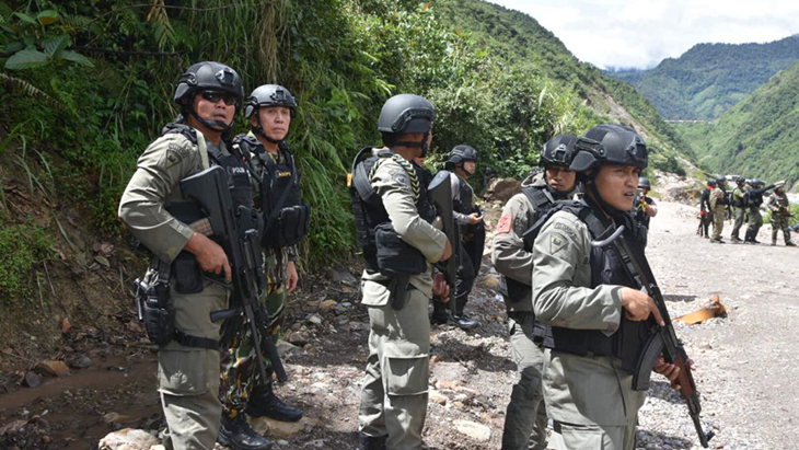 Pasukan polisi mengamankan Papua