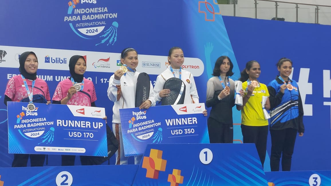 Raih 10 Emas, Indonesia Juara Umum Para Badminton Internasional 2024