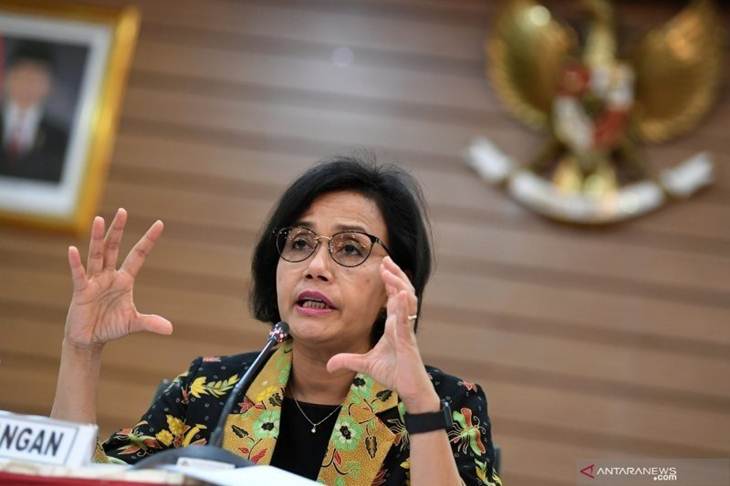 Menteri Keuangan Sri Mulyani. ANTARA FOTO/WAHYU PUTRO A.