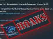 [HOAKS atau FAKTA]: Kuota Internet Gratis 30GB HUT RI Dibagikan Berbagai Operator Seluler