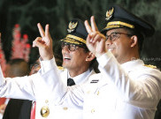 Foto-foto Gubernur dan Wagub DKI Jakarta Anies-Sandi Seusai Dilantik