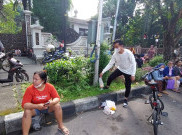 Gibran Geram Pengunjung Car Free Day Buang Sampah Sembarangan