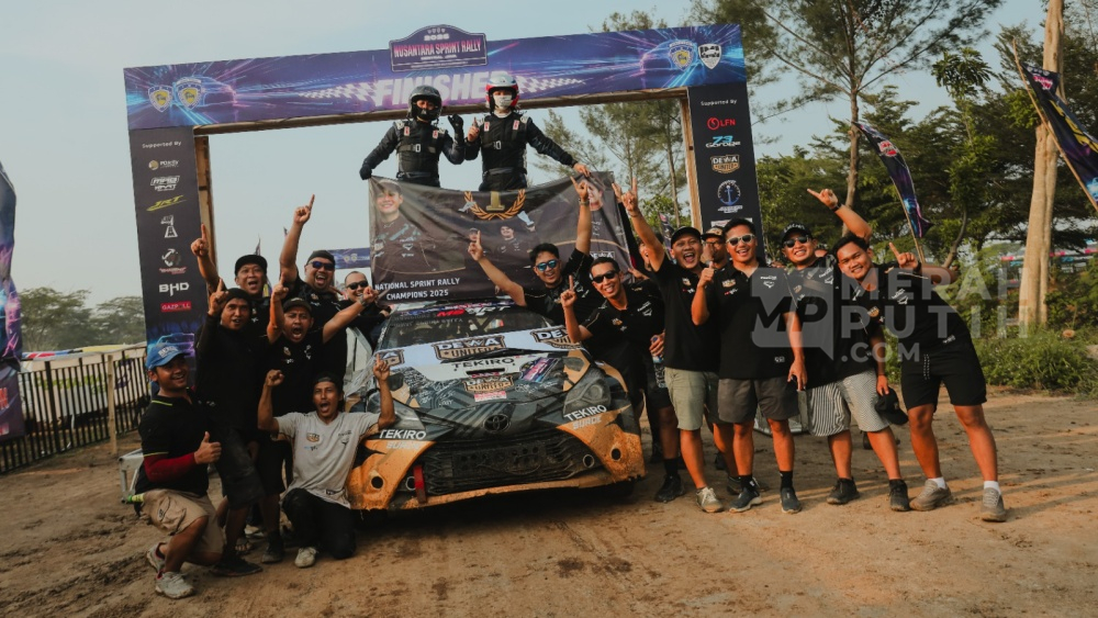 Dominasi Tak Terbantahkan, Dewa United Motorsports Juarai Kejurnas Sprint Rally 2025