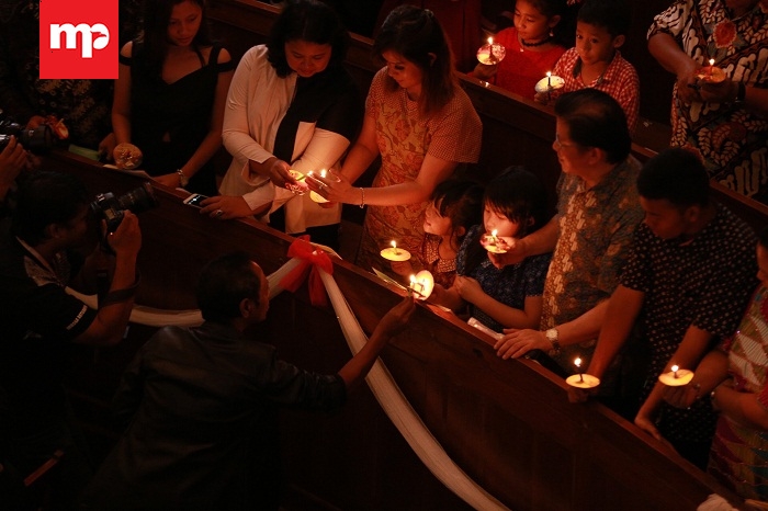 Misa Malam Natal di Kota Cirebon Berlangsung Khidmat