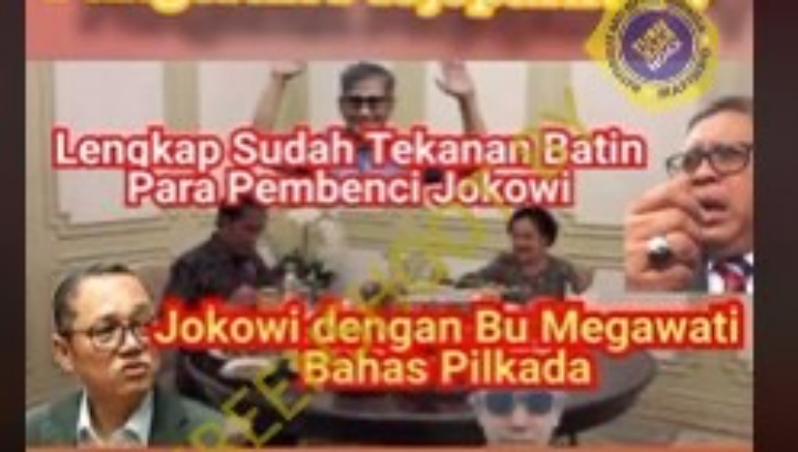 [HOAKS atau FAKTA] : Jokowi Bertemu Megawati Sambil Makan Siang dan Bahas Pilkada 2024