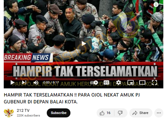 [HOAKS atau FAKTA]: PJ Gubernur DKI Heru Hampir Tak Tertolong Karena Dikeroyok Massa