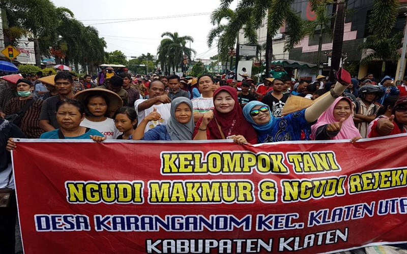 Ribuan warga Klaten turun ke jalan protes ucapan Prabowo