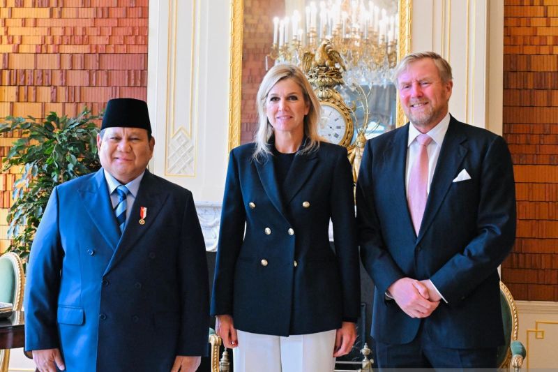 Jarang Terjadi! Raja Belanda Willem Alexander dan Ratu Máxima Bersama Sambut Presiden Prabowo di Istana Huis ten Bosch  
