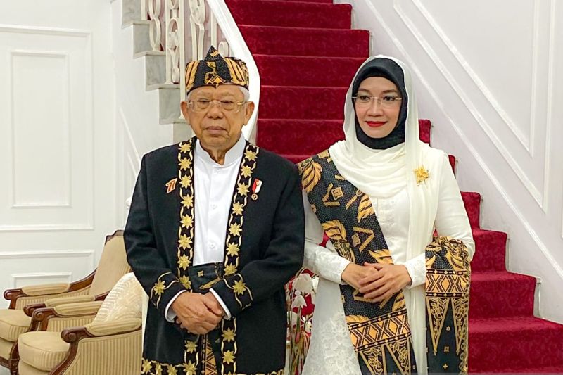 Detail Baju Adat Asal Tanah Banten Yang Dipakai Wapres Ma'ruf Amin