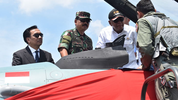 5 Pesawat Tempur F-16 Tiba di Riau, Kapanpun Siap Tempur