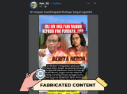 [HOAKS atau FAKTA]: Purbaya Yudhi Sadewa Kena Marah Sri Mulyani Gara-Gara Banyak Penggemar
