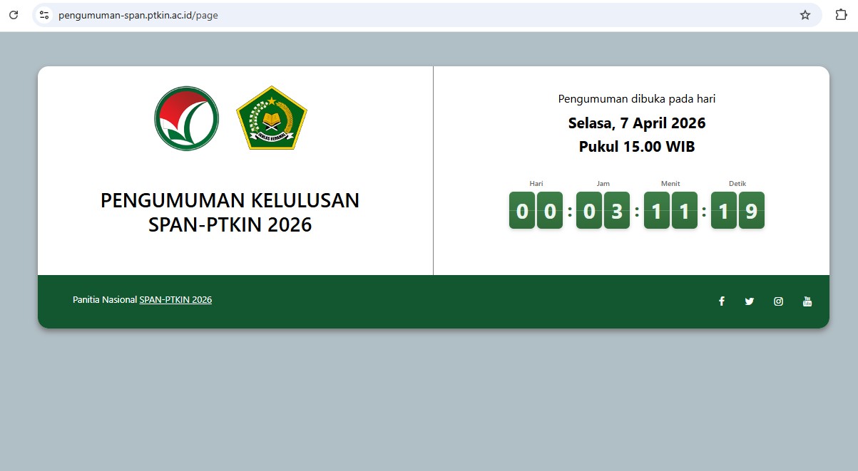 Hari Ini PMB-PTKIN Diumumkan Serentak Pukul 15.00 WIB, Ini Link-nya