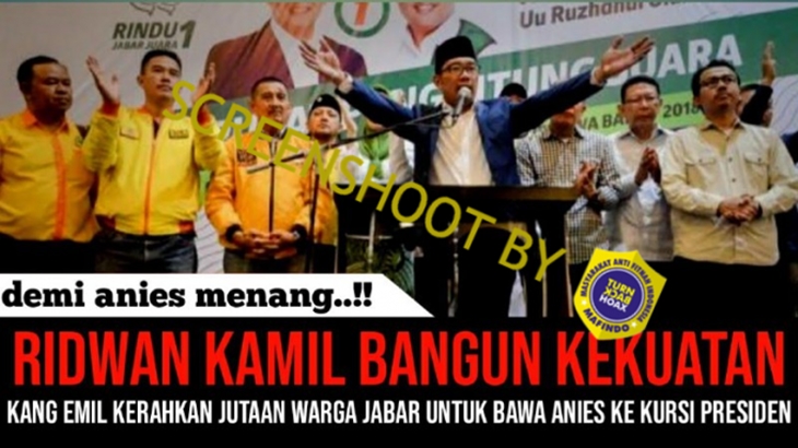 [HOAKS atau FAKTA]: Ridwan Kamil Kerahkan Seluruh Warganya untuk Menangkan Anies