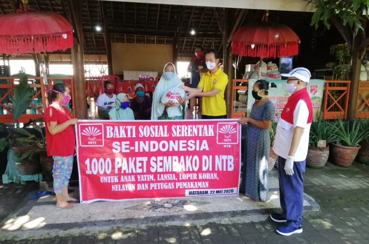 Sambut Idul Fitri, Perhimpunan INTI se-Indonesia Bagikan Sembako Secara Serentak