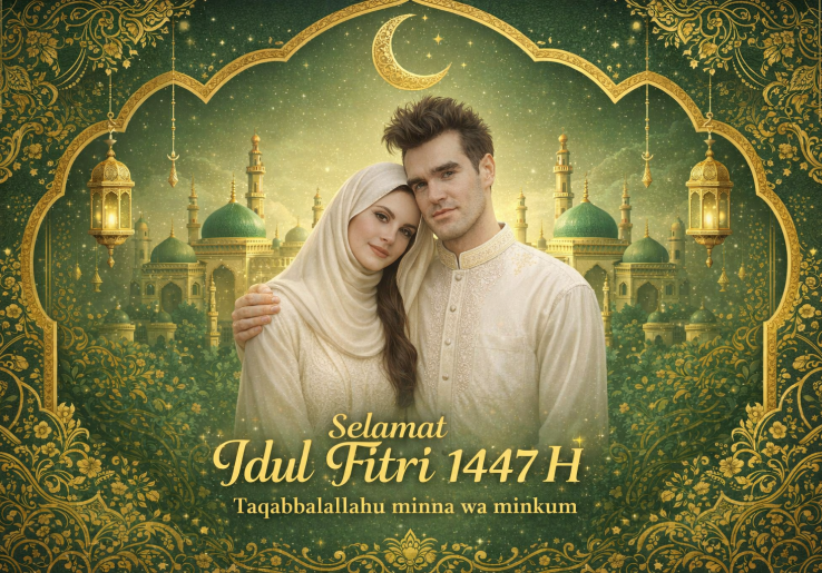 50 Ucapan Selamat Hari Raya Idul Fitri 1447 H, Lengkap dengan Prompt AI Bikin Kartu Ucapan