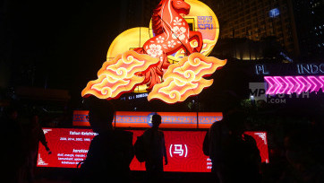Jakarta Light Festival 2026 Semarakan Tahun Baru Imlek 2577 Kongzili di Bundaran HI