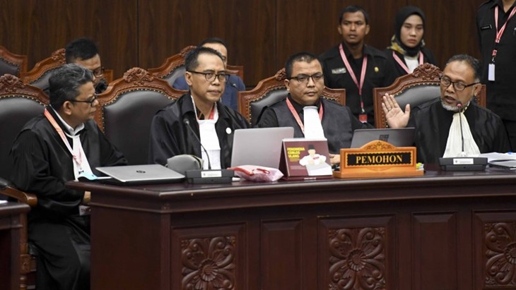 Pemohon sidang PHPU di MK. (Antaranews)