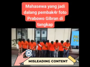 [HOAKS atau FAKTA] : Mahasiswa Ditangkap Karena Bakar Foto Prabowo dan Gibran