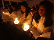 Kapolda Papua Ramaikan Paskah dengan Pawai Obor