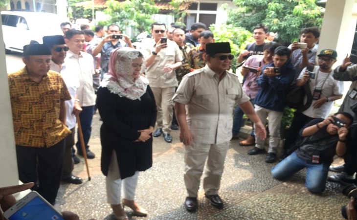 Prabowo disambut Putri Gus Dur