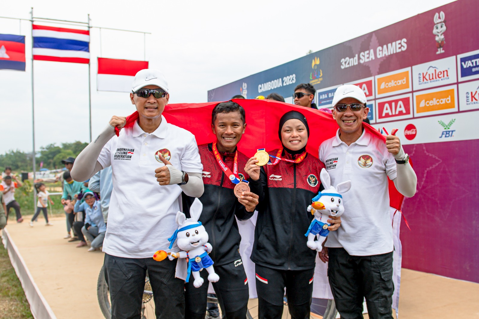 Balap Sepeda MTB Indonesia Lampaui Target Emas di SEA Games 2023