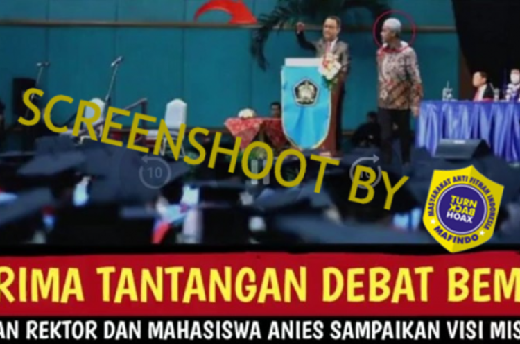 [HOAKS atau FAKTA]: Prabowo dan Ganjar Takut Berdebat dengan Anies di UI