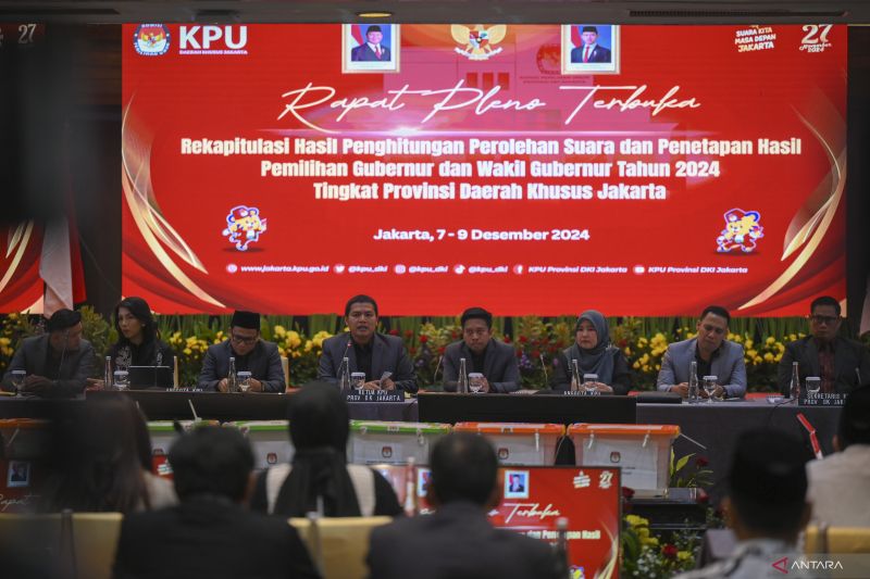 KPU Jakarta Sahkan Pram-Doel Raih Suara Terbanyak di Pilkada
