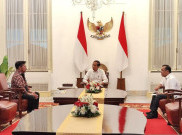 Momen Pertemuan Presiden Jokowi dan Syahrul Yasin Limpo di Istana Merdeka