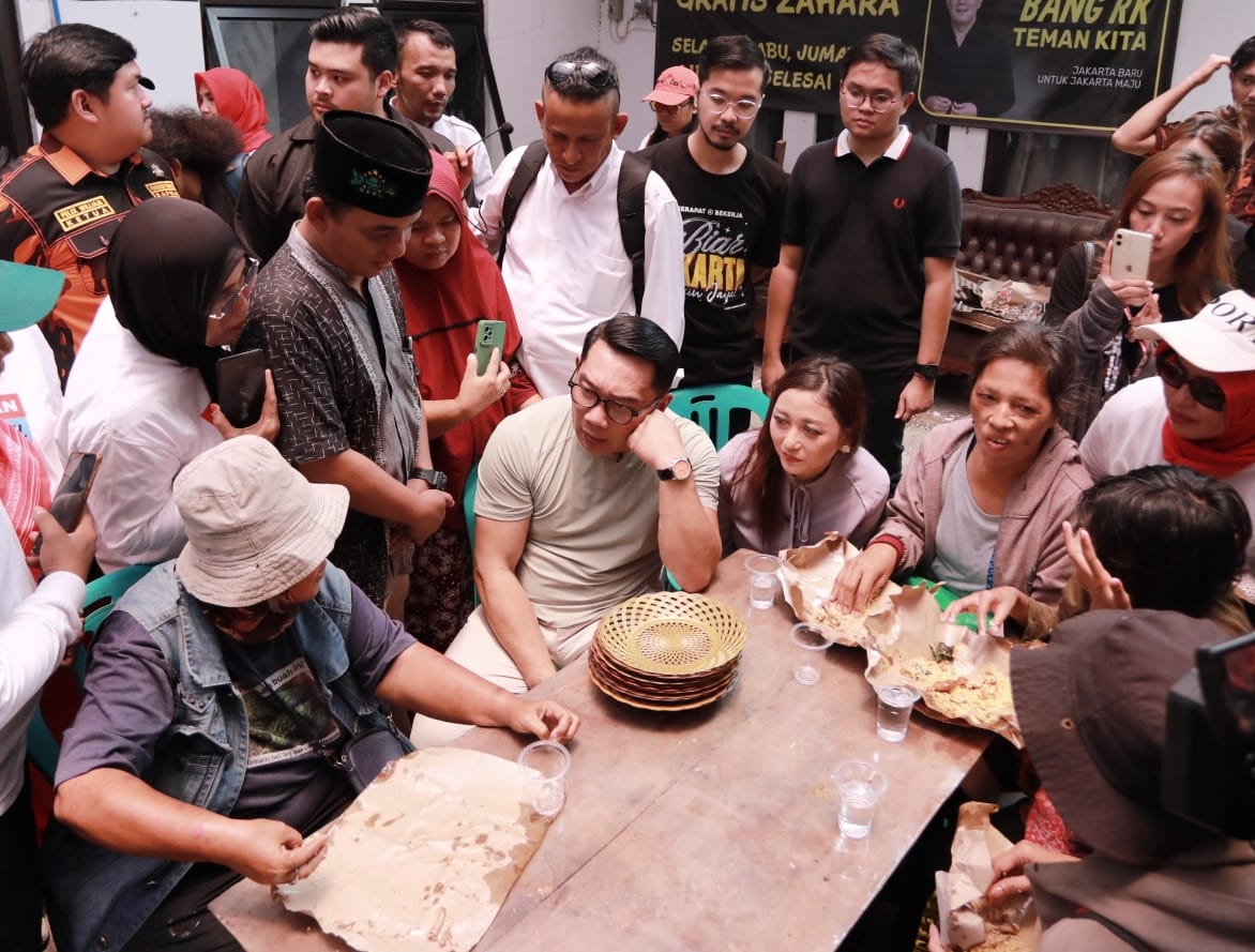 Jika Menang, RK Janji Program Makan Gratis Swadaya Warga Dibiayai APBD DKI