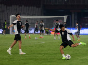 Latihan Resmi Timnas Indonesia Jelang Laga Lawan Jepang di Stadion GBK Senayan