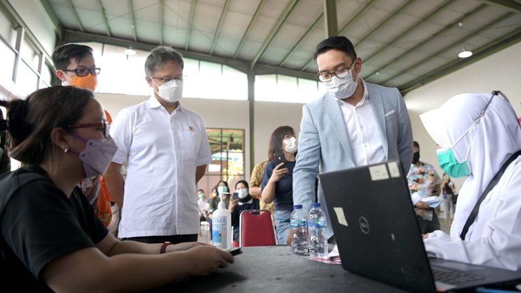 Pusat Vaksinasi Shopee di Bandung Target 10 Ribu Sasaran